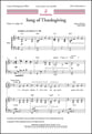 Song of Thanksgiving Two-Part choral sheet music cover